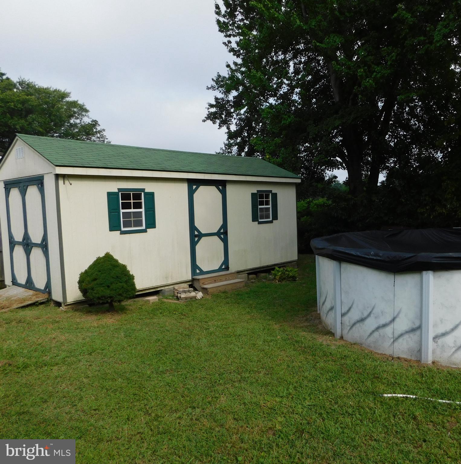 233 Hartly Road Hartly, DE 19953 - Photo 57 of 70 a backyard of a house with potted plants and large tree