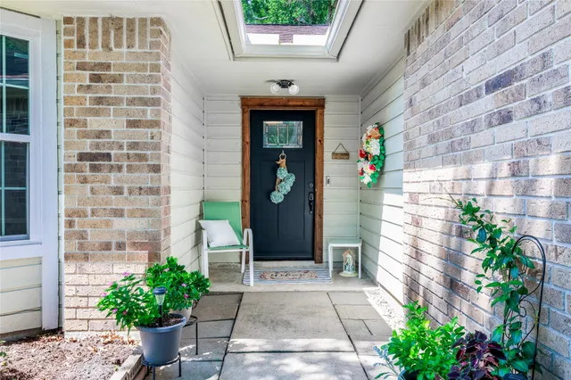 a front view of a building