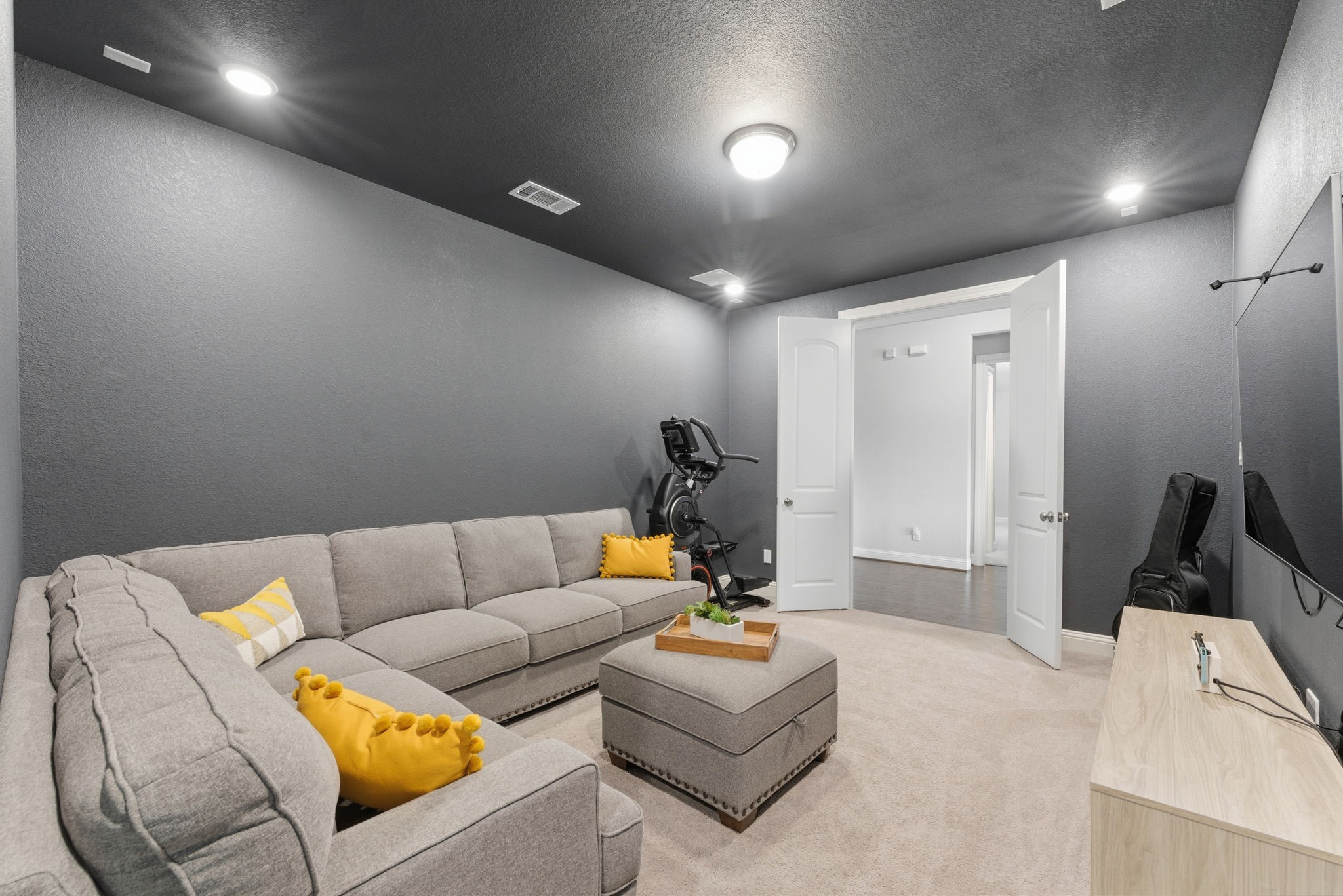 28117 Woodland Bend Way Spring, TX 77386 - Photo 16 of 48 Media room with french doors.