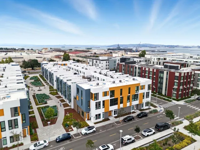 a view of a building with a street