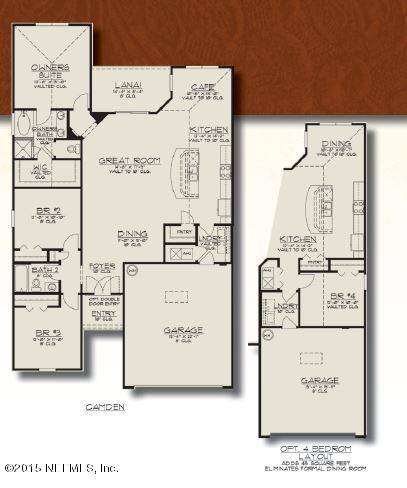 1924 Sugar Maple Road Fleming Island, FL 32003 - Photo 13 of 13 CAMDEN FLOORPLAN RENDERING