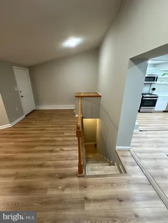 a view of wooden floor in a room