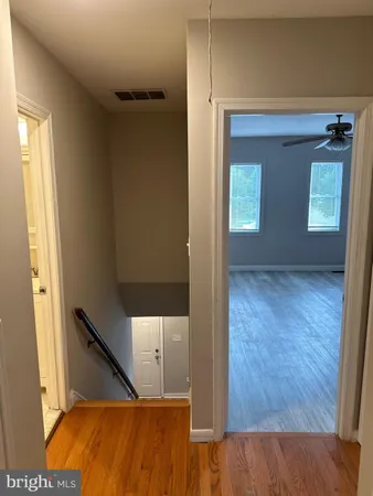 an empty room with a workbench