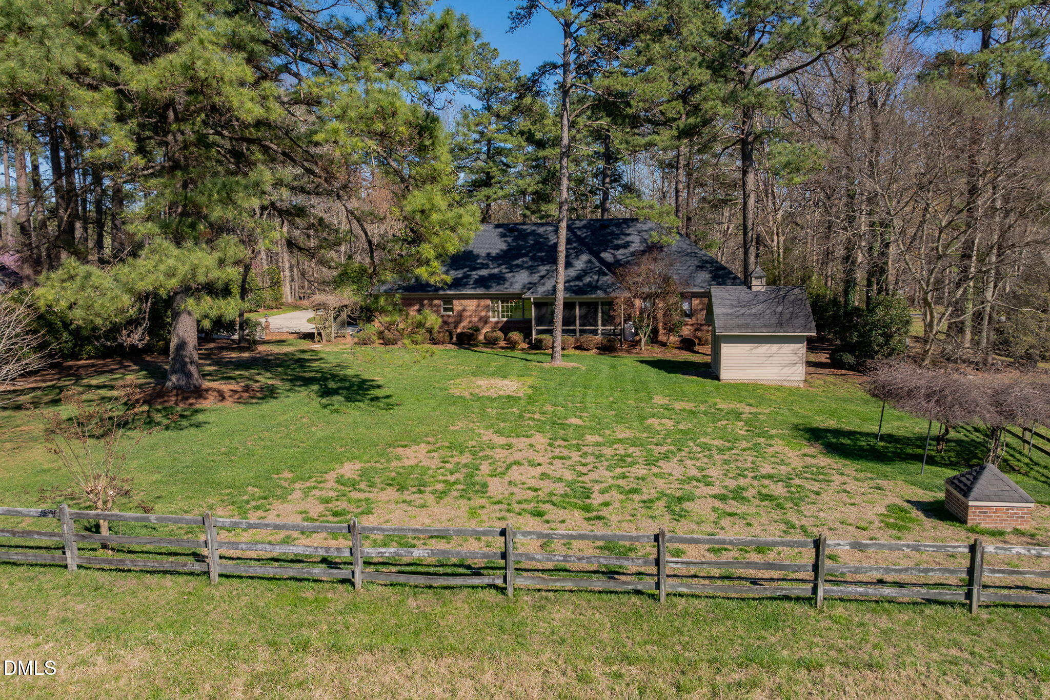 4076 Salem Farm Road Oxford, NC 27565 - Photo 54 of 55 a view of a house with a yard