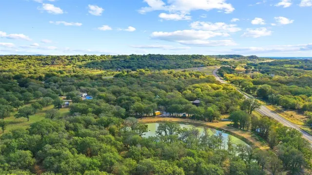 a view of a city with lots of trees