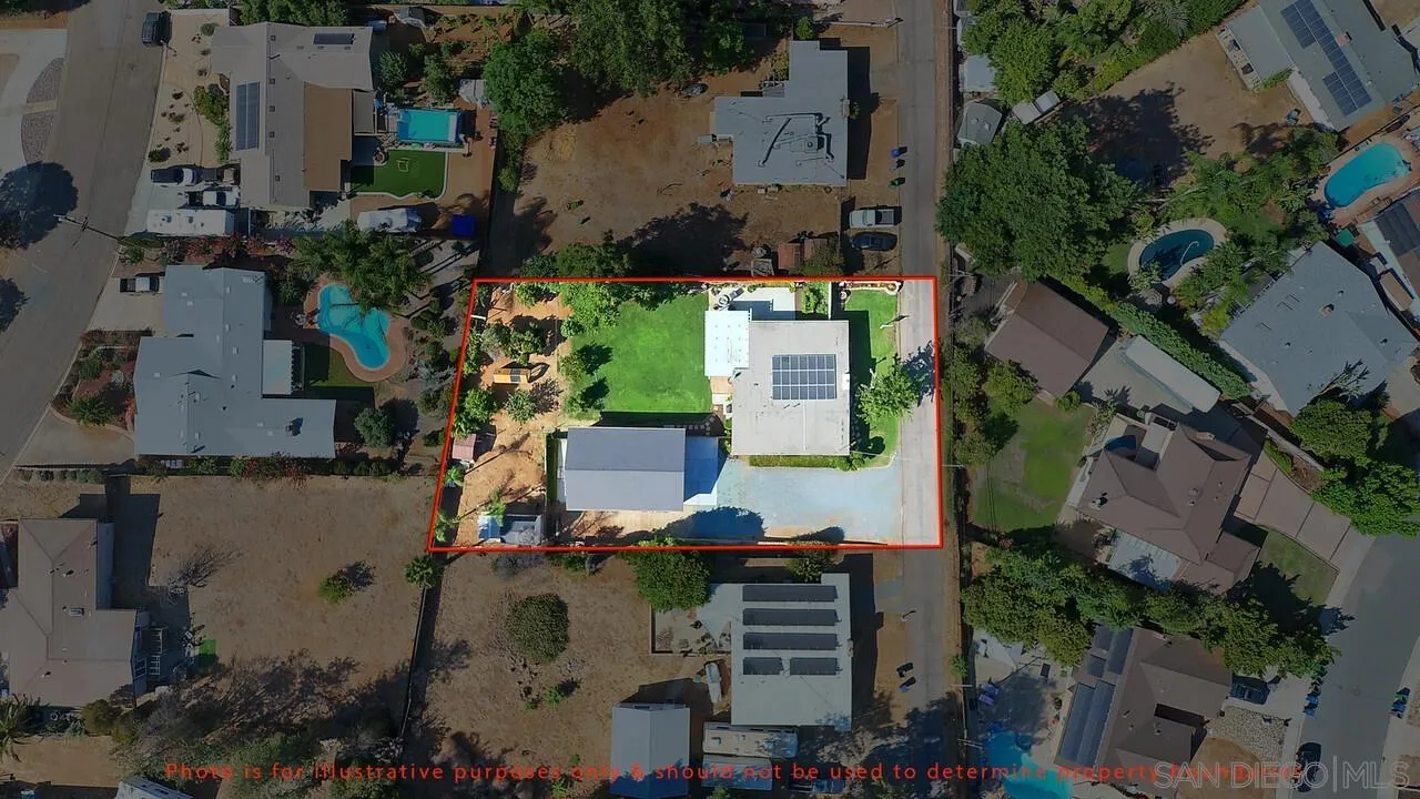 1347 Rex Lane El Cajon, CA 92021 - Photo 56 of 57 an aerial view of houses with outdoor space