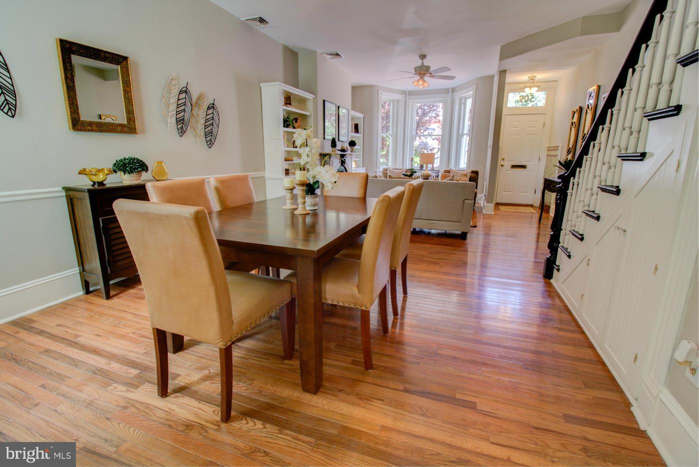 509 6th Street Northeast Washington, DC 20002 - Photo 11 of 30 a view of a dining room with furniture and wooden floor