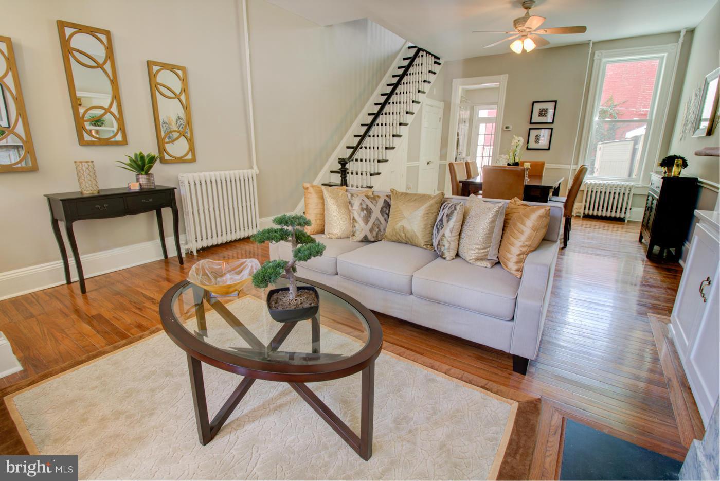 509 6th Street Northeast Washington, DC 20002 - Photo 8 of 30 a living room with furniture and wooden floor