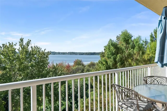a balcony with outdoor space