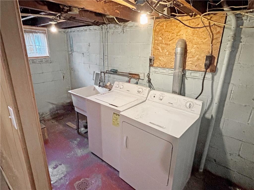 1701 Indiana Avenue Monaca, PA 15061 - Photo 27 of 33 a utility room with dryer and washer