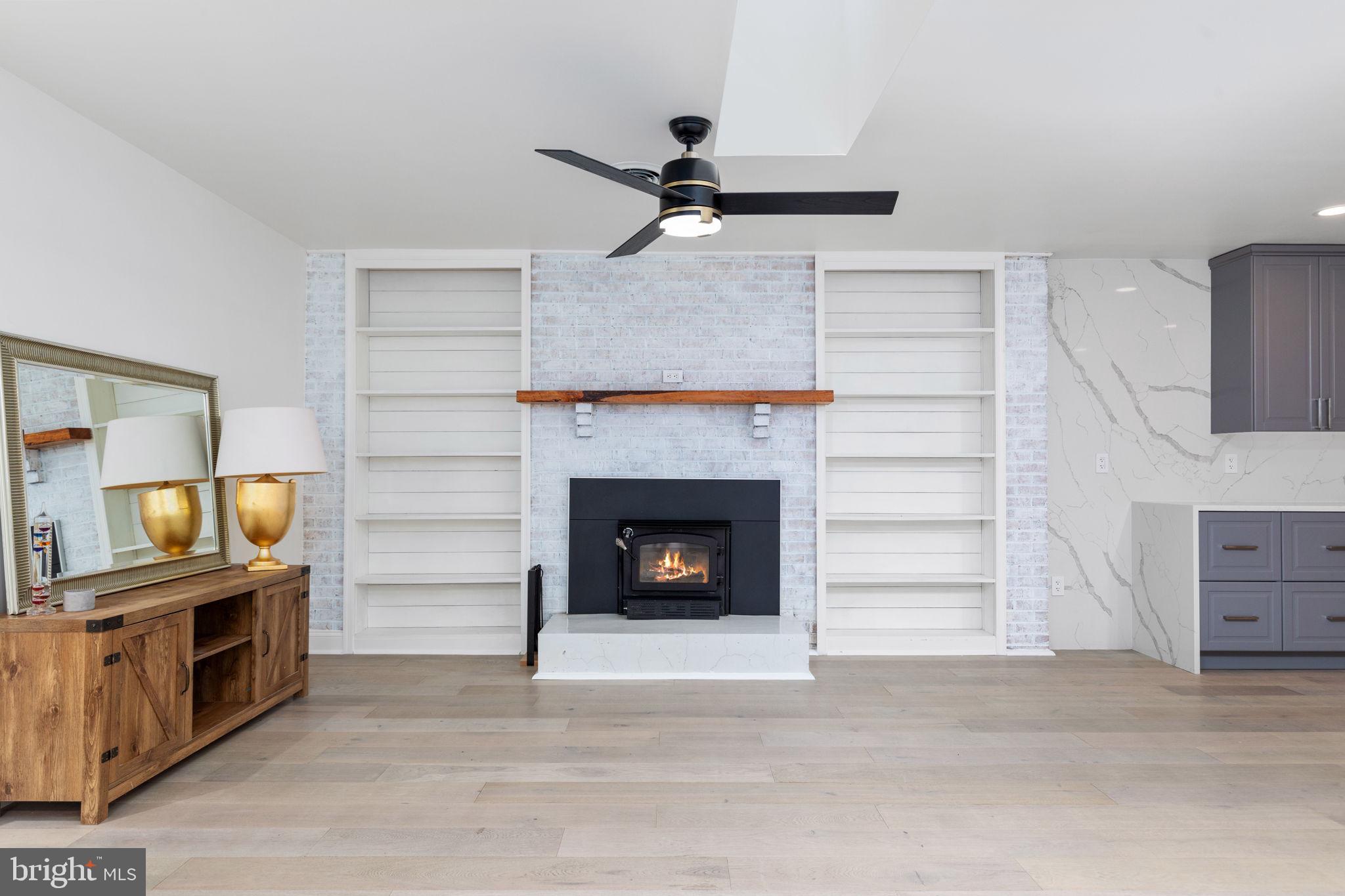 360 Ebenezer Road Bluemont, VA 20135 - Photo 9 of 35 Family room with wood burning fireplace w/ blower