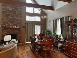 10847 West 700 South Rensselaer, IN 47978 - Photo 8 of 12 a view of a dining room with furniture window and wooden floor