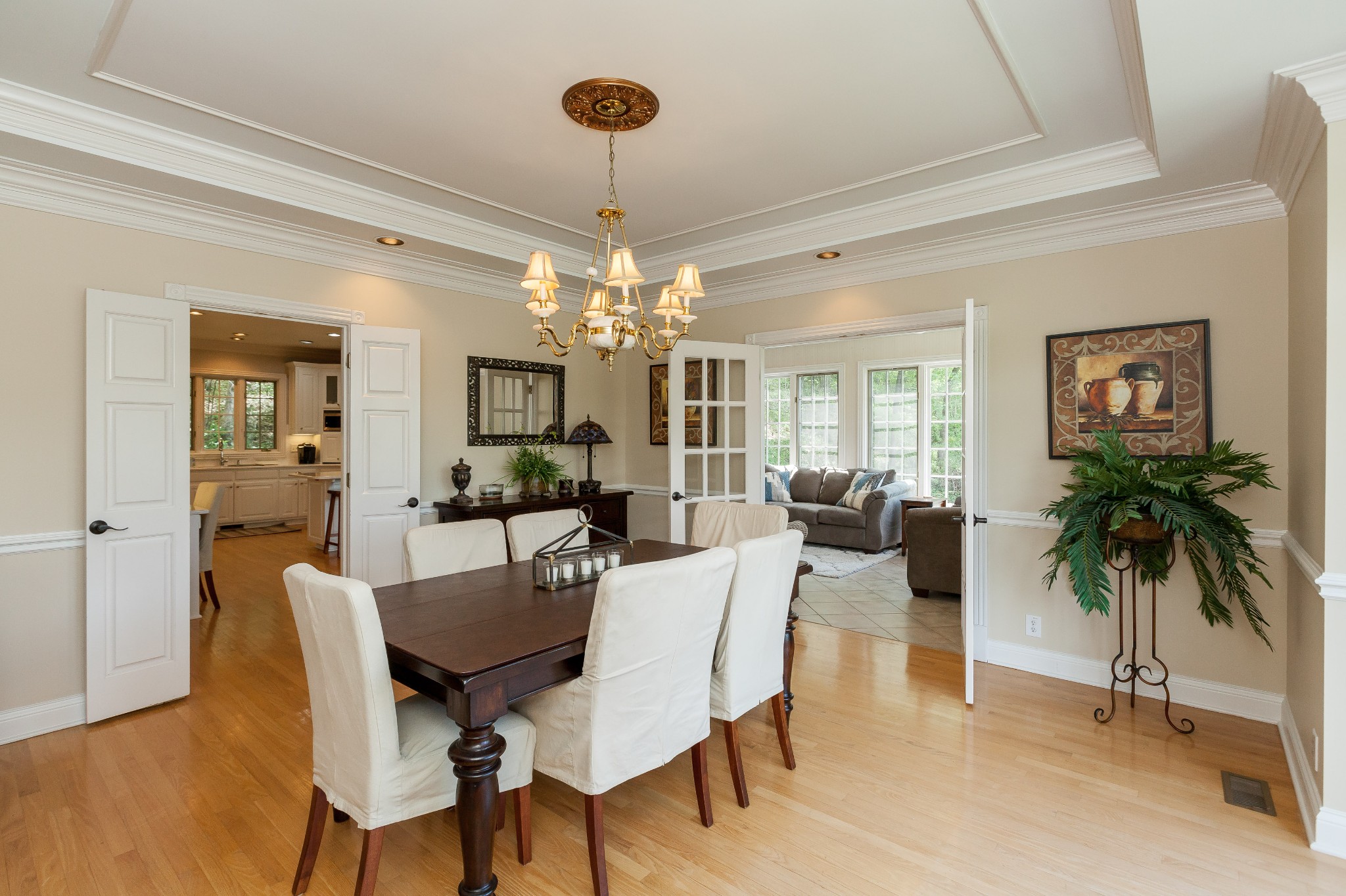 758 High Point Ridge Road Franklin, TN 37069 - Photo 8 of 28 a view of a dining room with furniture window and wooden floor