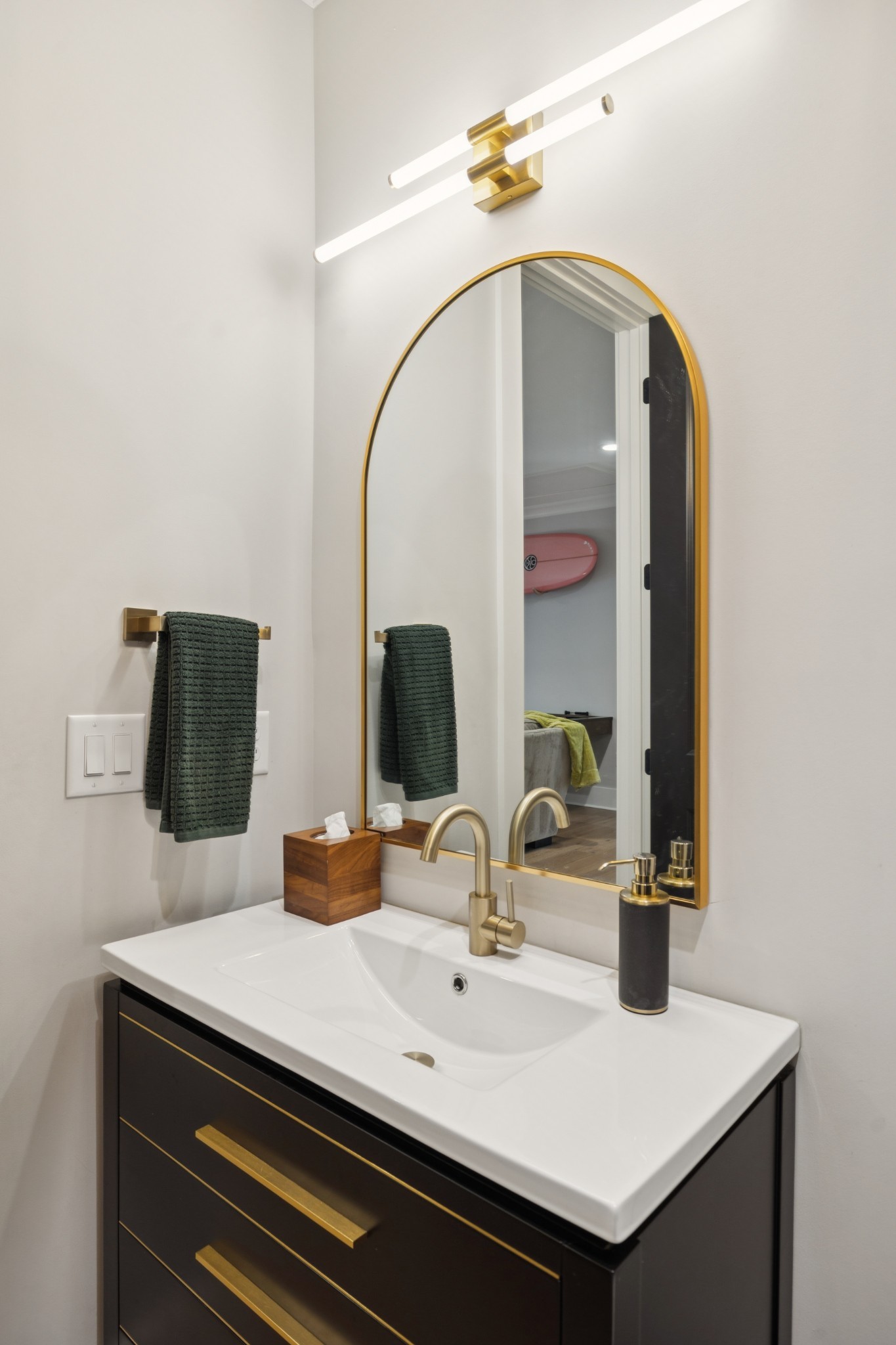 5012 Toll Rd Court Thompson's Station, TN 37179 - Photo 56 of 95 a bathroom with a sink and a mirror