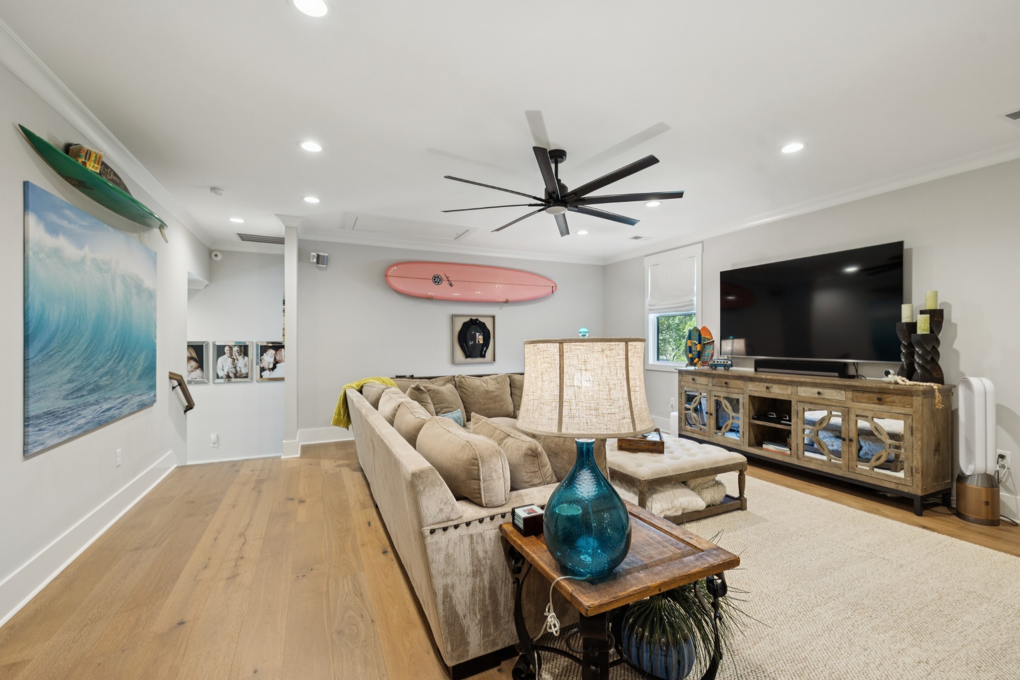5012 Toll Rd Court Thompson's Station, TN 37179 - Photo 57 of 95 a living room with furniture and a flat screen tv