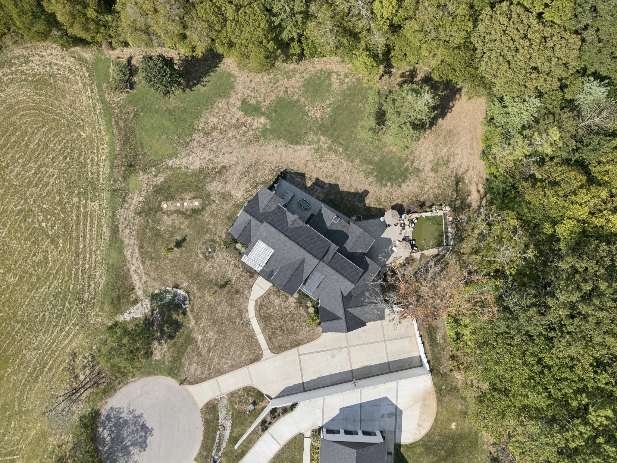 5012 Toll Rd Court Thompson's Station, TN 37179 - Photo 91 of 95 an aerial view of residential house with outdoor space