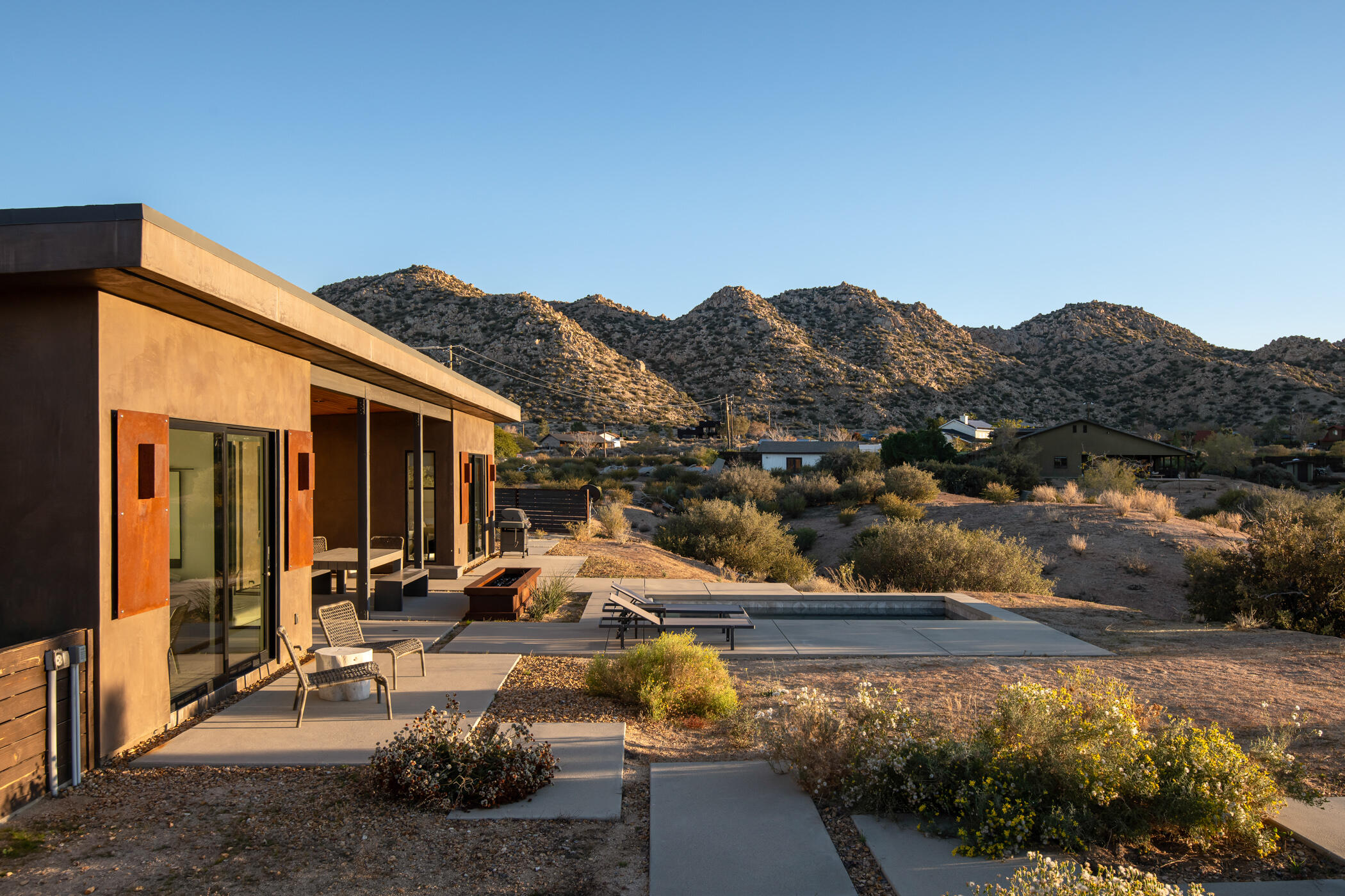 5494 Bronco Road Pioneertown, CA 92268 - Photo 14 of 38 a view of swimming pool with a patio