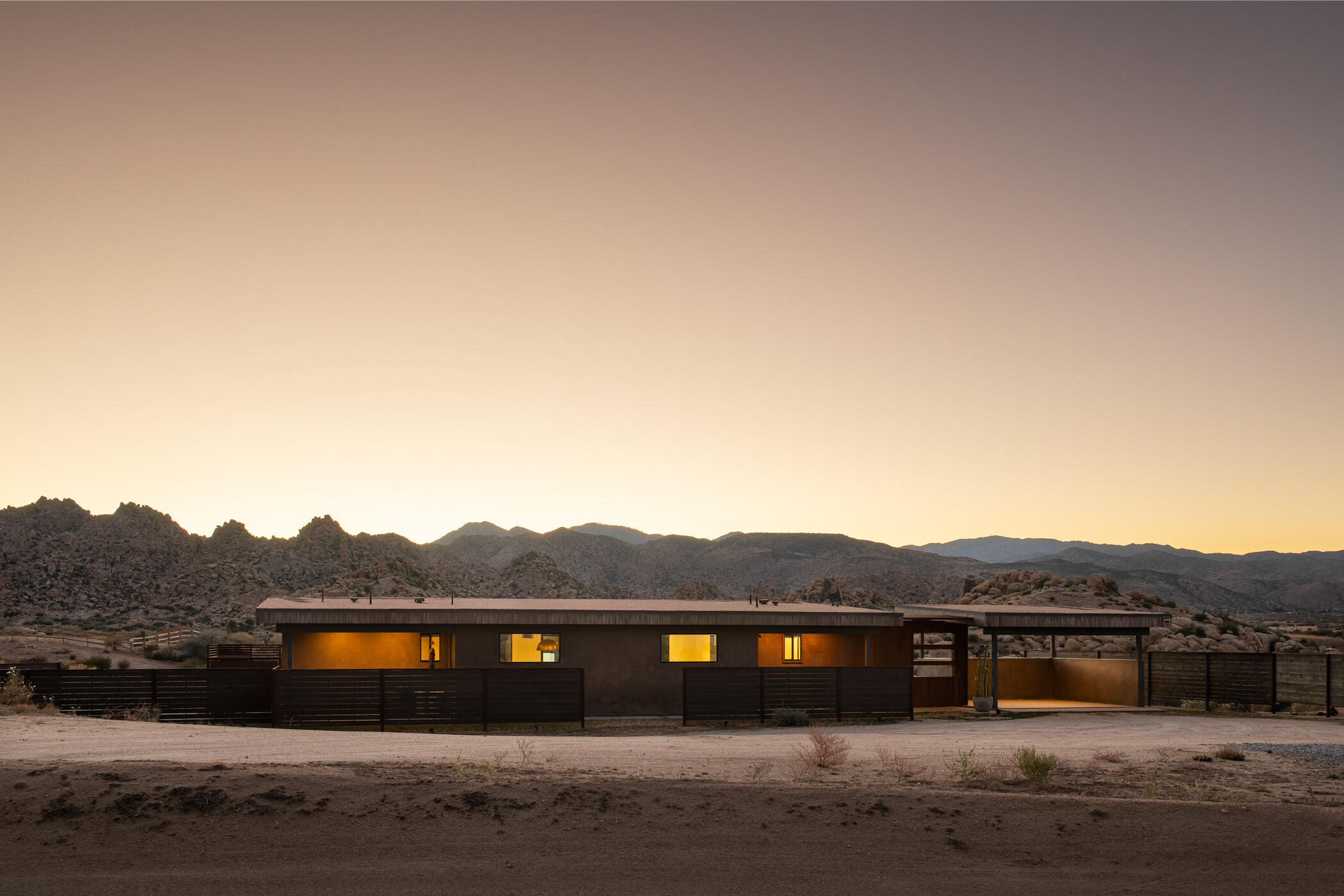 5494 Bronco Road Pioneertown, CA 92268 - Photo 5 of 38 a view of house with lake view