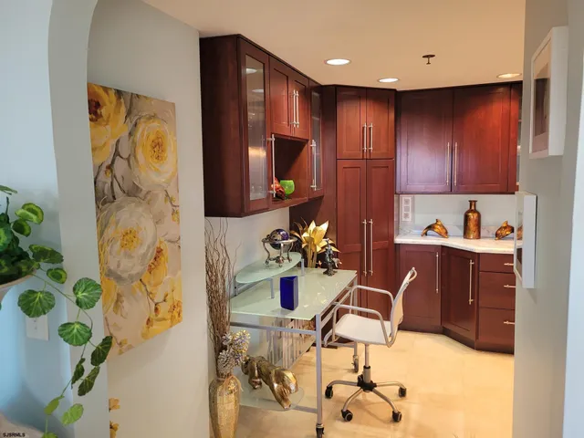 a view of a city with tall buildings