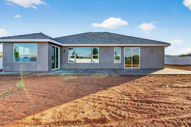 a backyard of a house