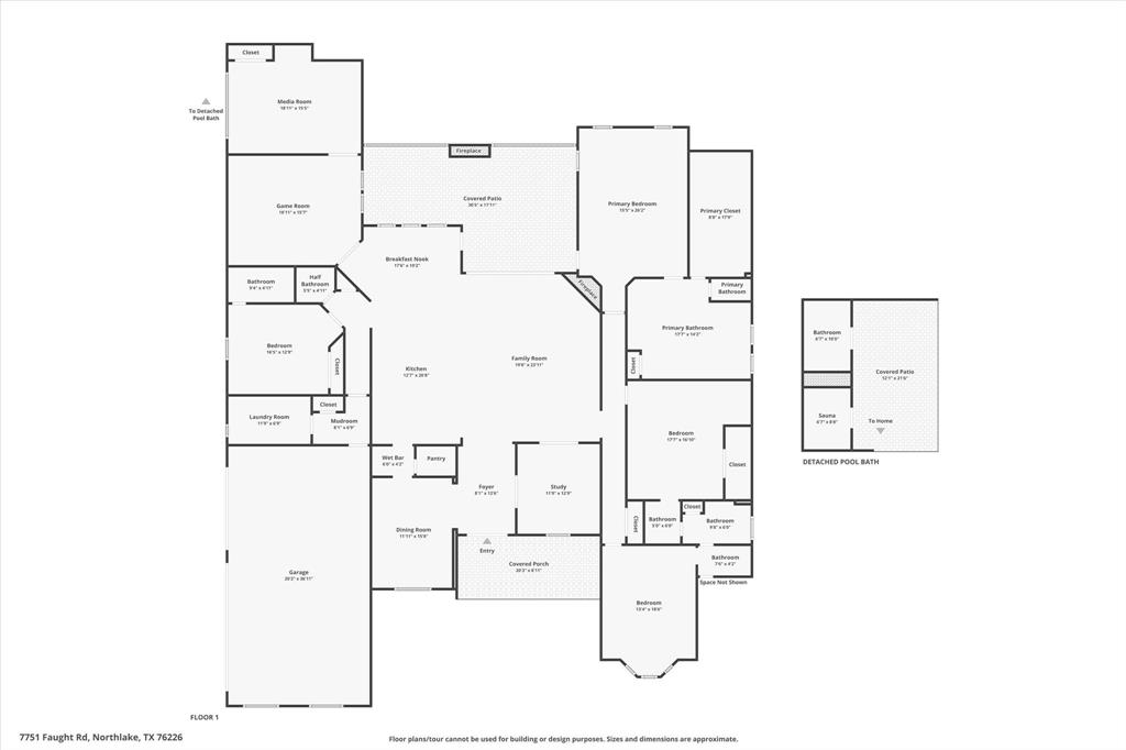 7751 Faught Road Northlake, TX 76226 - Photo 39 of 39 Floor plan