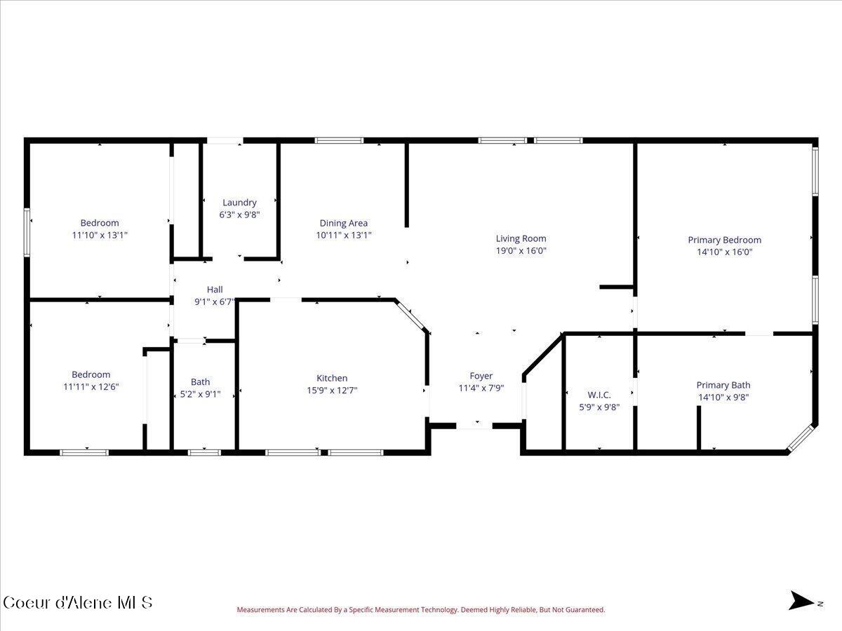92 East Walrose Loop Hayden, ID 83835 - Photo 32 of 32 01-Floor Plan