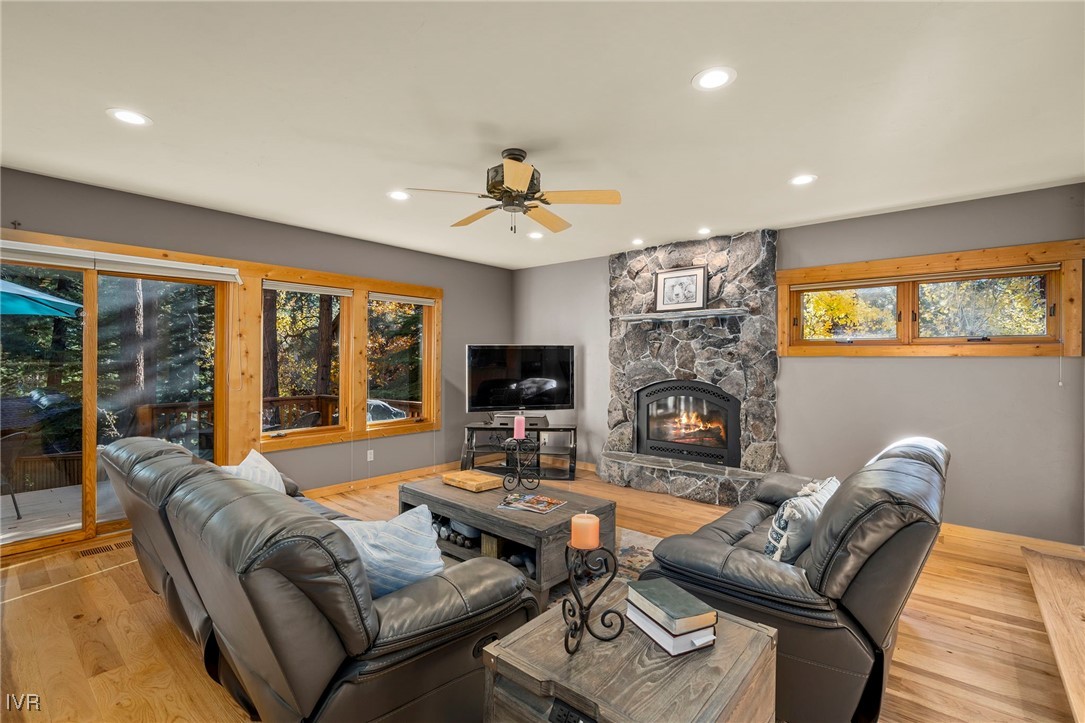 1089 Oxen Road Incline Village, NV 89451 - Photo 14 of 33 a living room with furniture fireplace and a large window