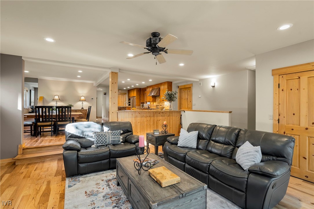 1089 Oxen Road Incline Village, NV 89451 - Photo 15 of 33 a living room with furniture kitchen view and a chandelier
