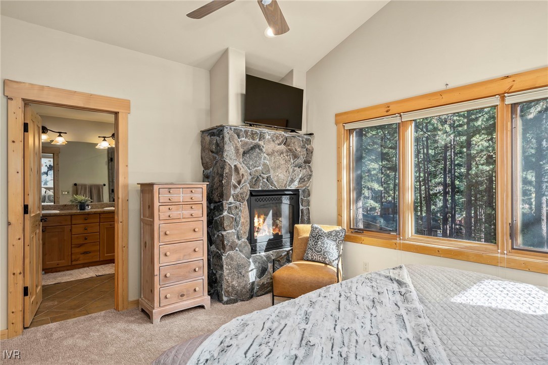 1089 Oxen Road Incline Village, NV 89451 - Photo 19 of 33 a bedroom with furniture and a flat screen tv