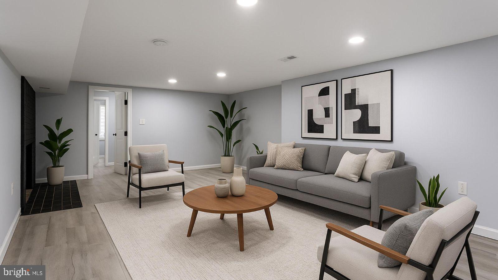 1809 Florin Street Silver Spring, MD 20902 - Photo 29 of 41 a living room with furniture and a painting on the wall