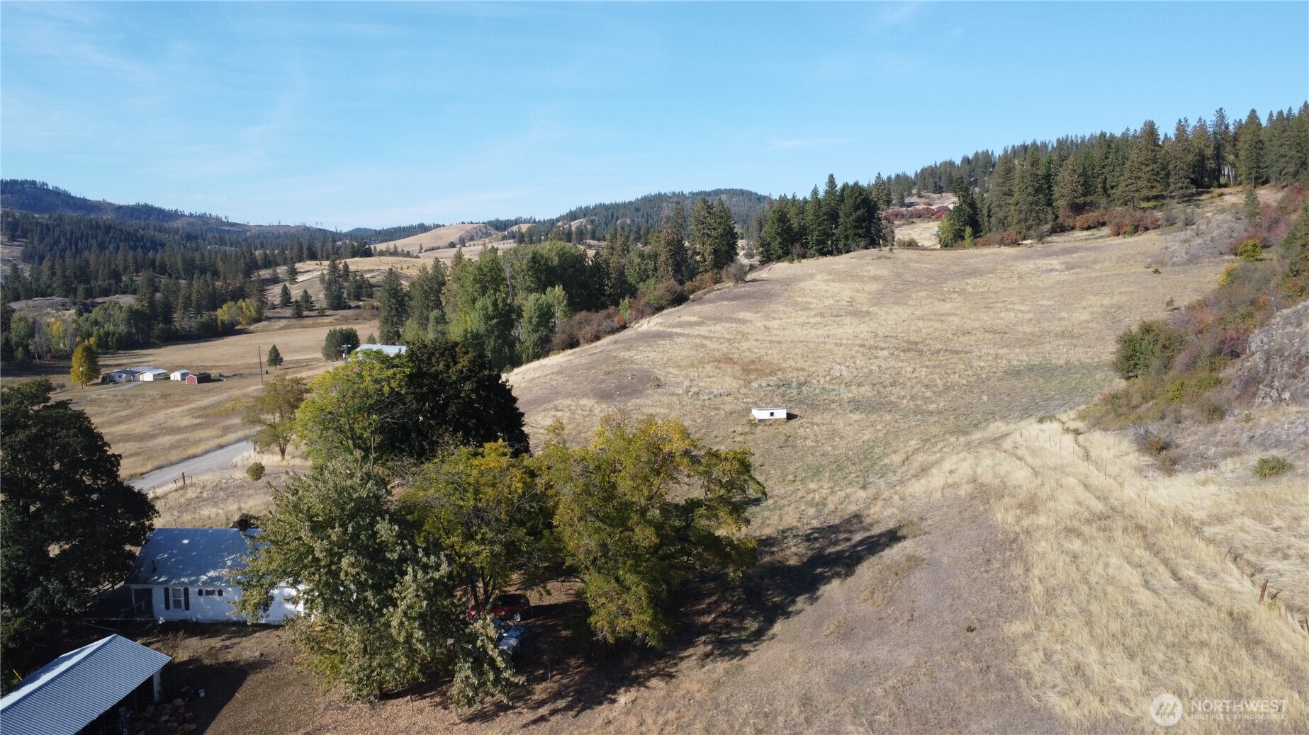 640 Highland Loop Road Kettle Falls, WA 99141 - Photo 19 of 38 a view of a dry yard with green space