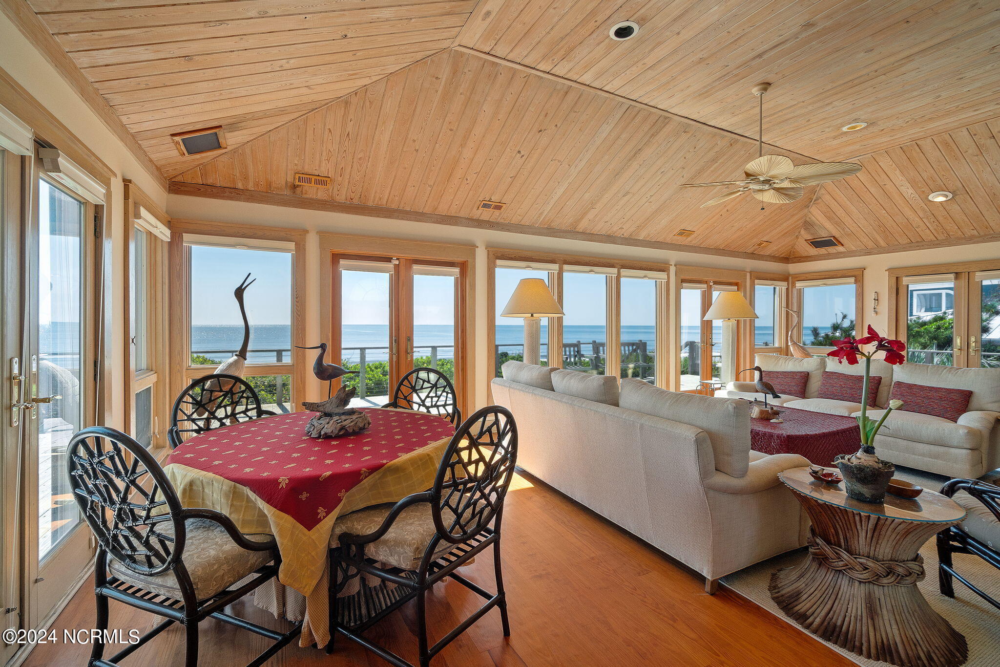 209 Salter Path Road Pine Knoll Shores, NC 28512 - Photo 17 of 73 Open living room w/ fantastic views