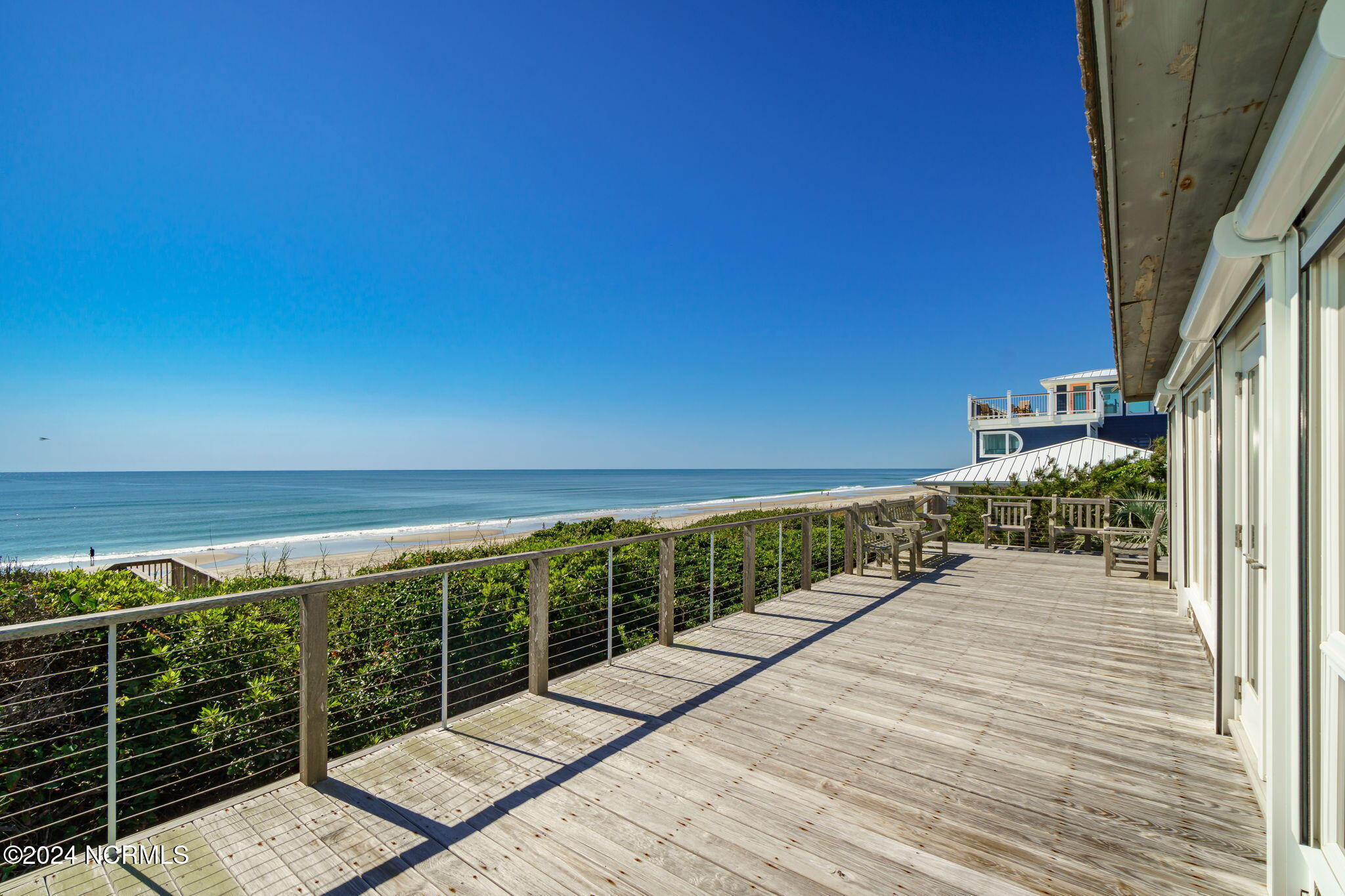 209 Salter Path Road Pine Knoll Shores, NC 28512 - Photo 3 of 73 Expansive beach and ocean views from deck