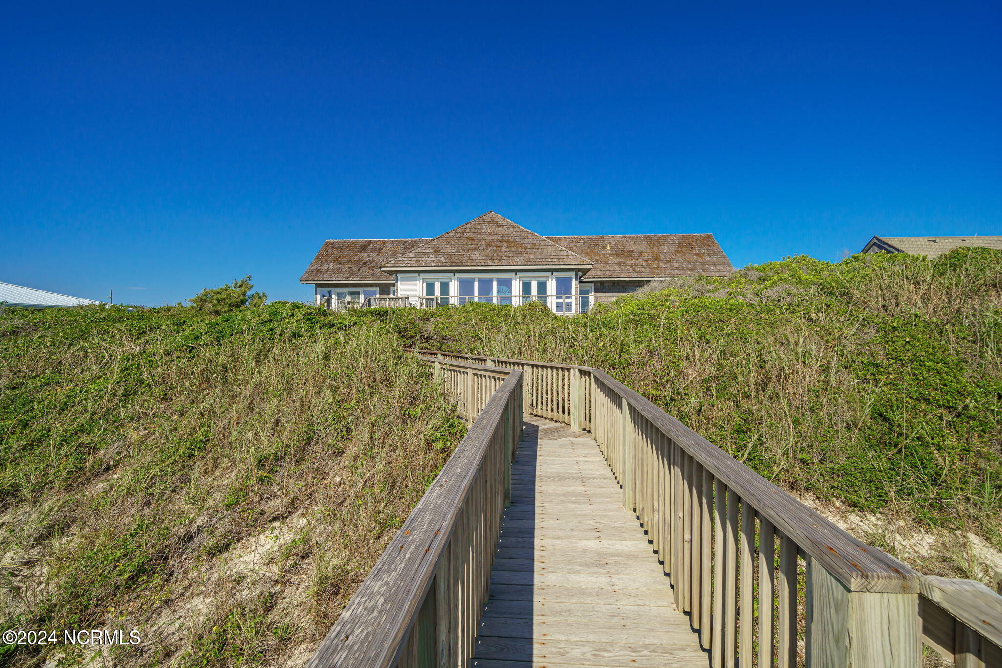 209 Salter Path Road Pine Knoll Shores, NC 28512 - Photo 54 of 73 Private walkway to beach