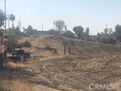 a view of a dry yard