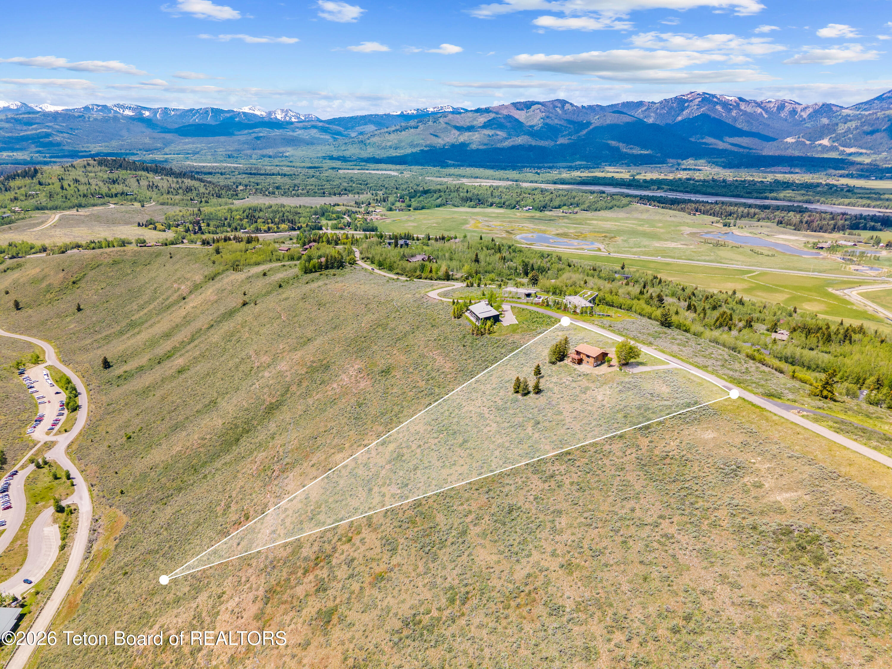 555 Ridgeview Drive Jackson, WY 83001 - Photo 4 of 23 4 Drone View South Lines