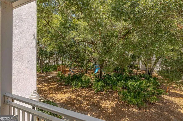 a view of outdoor space with garden