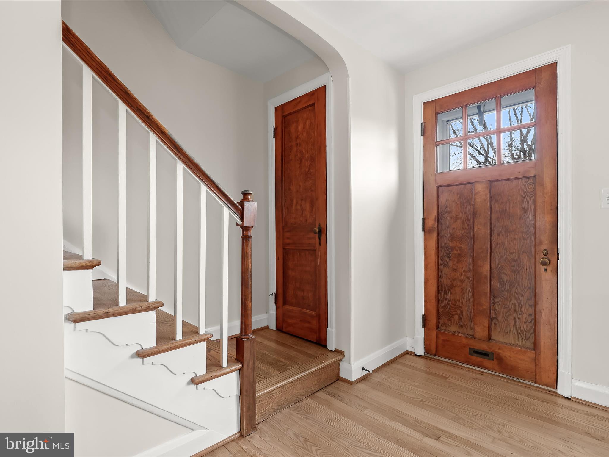 317 Overbrook Road Baltimore, MD 21212 - Photo 4 of 52 a view of an entryway with wooden floor and door