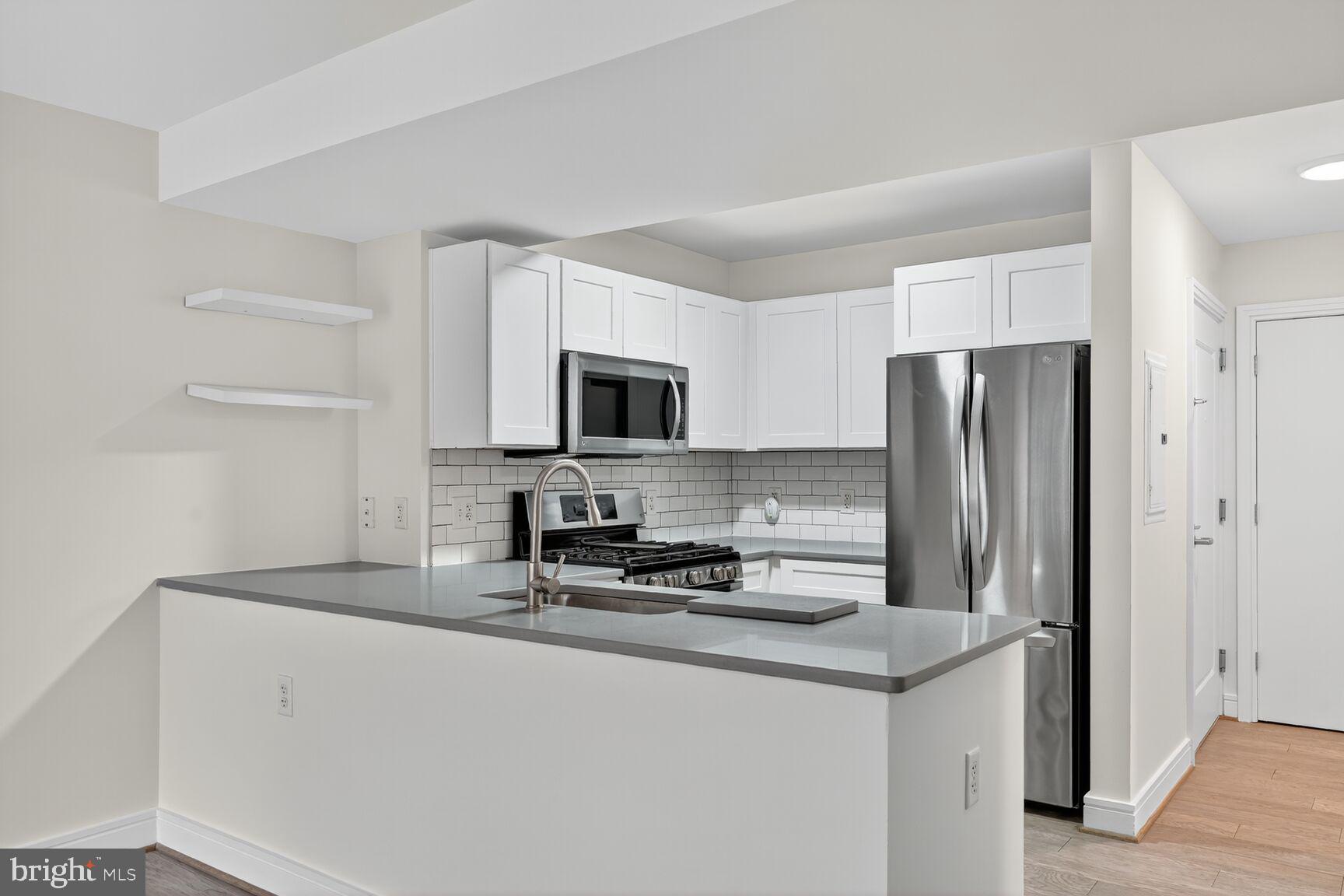 800 4th Street Southwest, Unit S221 Washington, DC 20024 - Photo 4 of 12 Sleek modern kitchen with elegance.