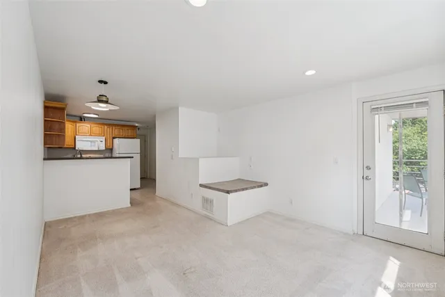 a view of an empty room