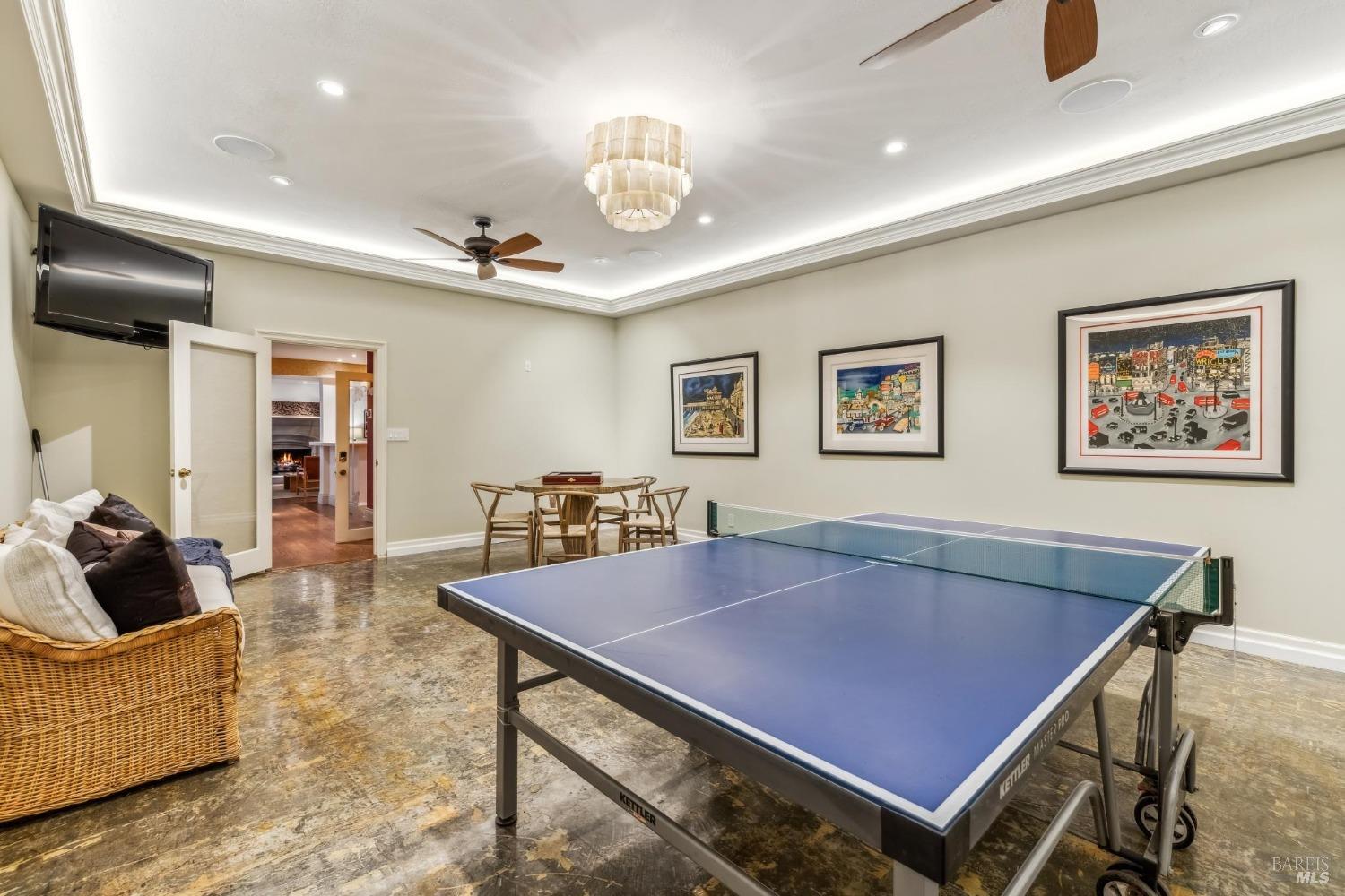 110 Mountain View Avenue San Rafael, CA 94901 - Photo 31 of 83 Big game room with built in sound system on the lower level