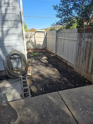 a backyard of a house