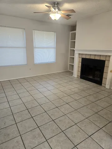 a view of a livingroom with a fireplace