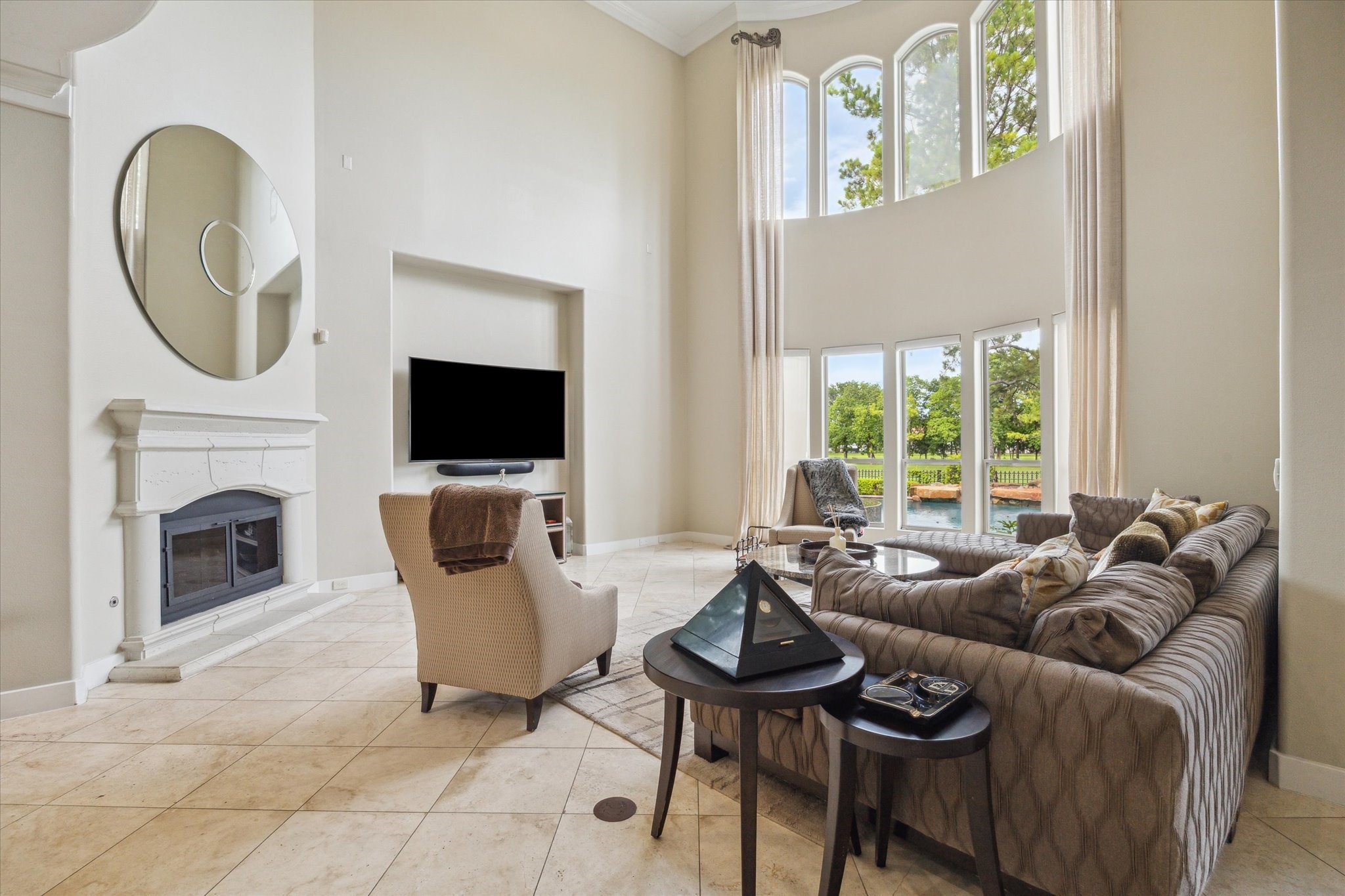 3319 Bridgeberry Lane Houston, TX 77082 - Photo 11 of 50 Another view of the two story family room and picturesque view.