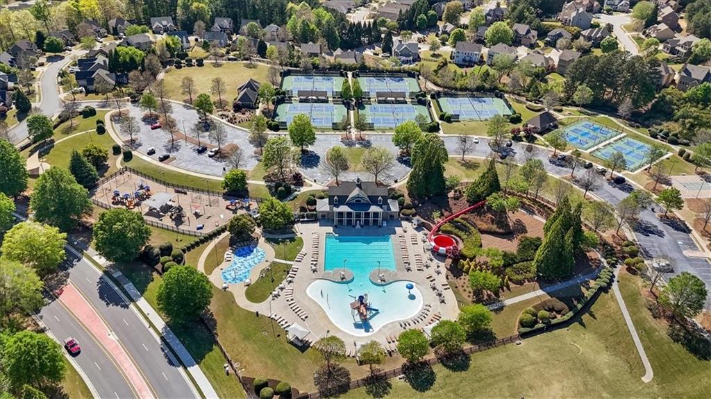 802 Double Branches Lane Dallas, GA 30132 - Photo 72 of 80 an aerial view of residential houses with outdoor space