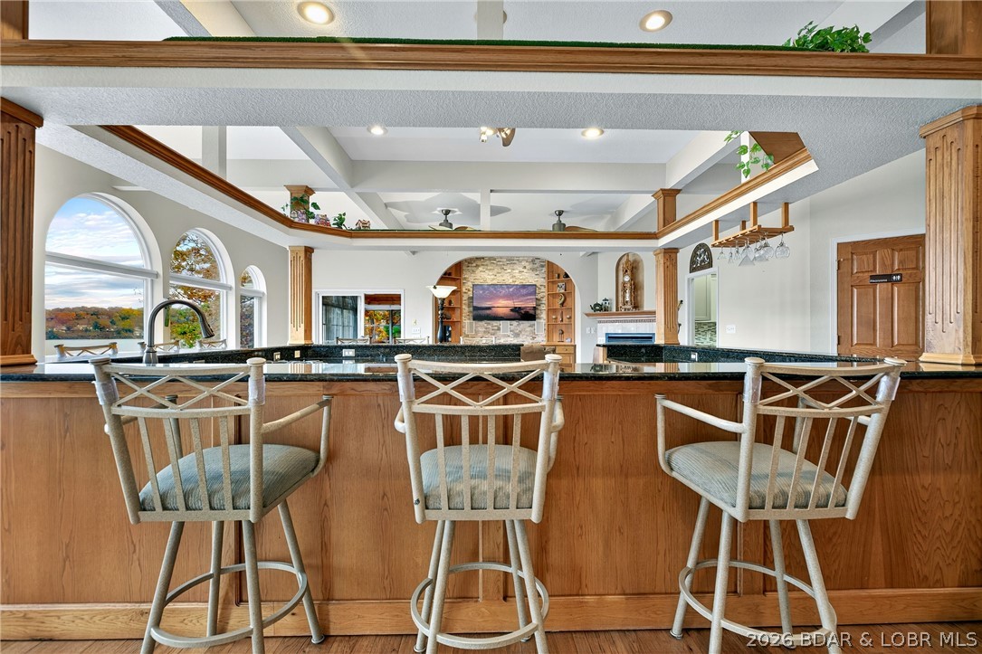 331 Hollow Oak Road Sunrise Beach, MO 65079 - Photo 13 of 66 Kitchen/Bar Area with tons of seating