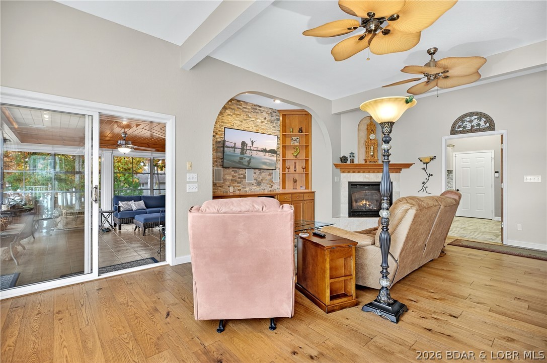 331 Hollow Oak Road Sunrise Beach, MO 65079 - Photo 18 of 66 Living Room to Sunroom