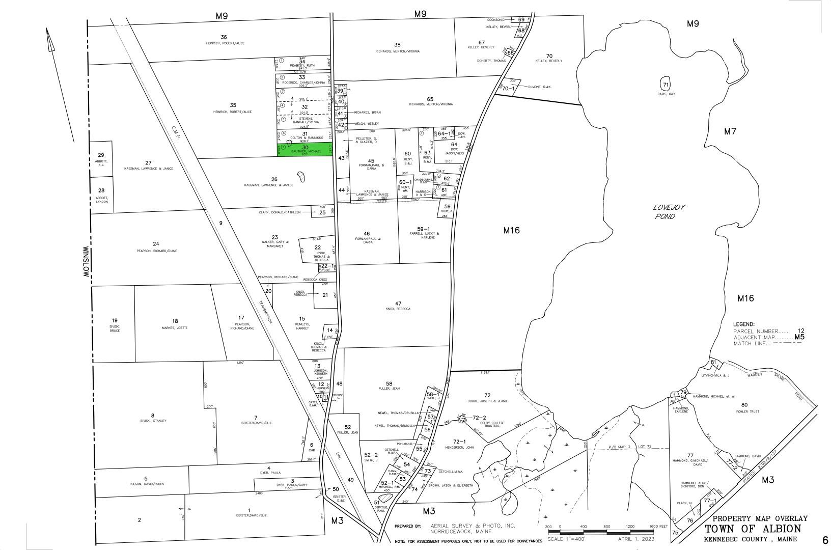 177 Clark Road Albion, ME 04910 - Photo 9 of 63 F - Tax Map -06 adj2 (Large)