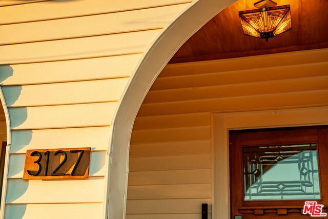 a close up of a door