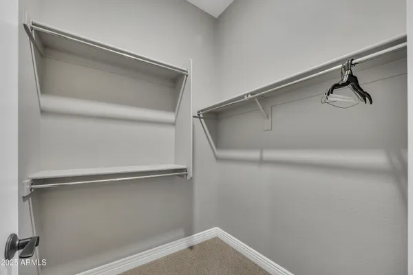 a close view of closet